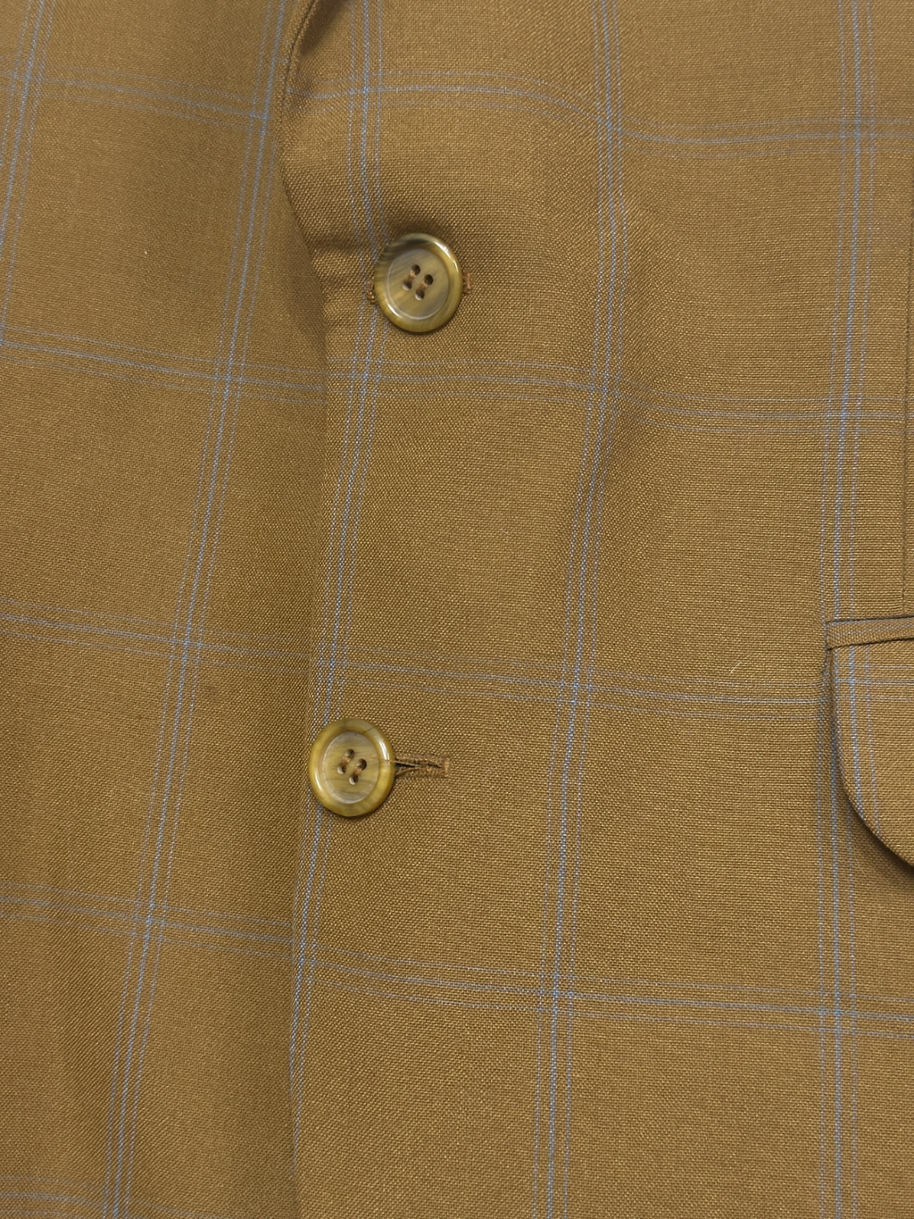 Vintage Brown Checkered Blazer - Large
