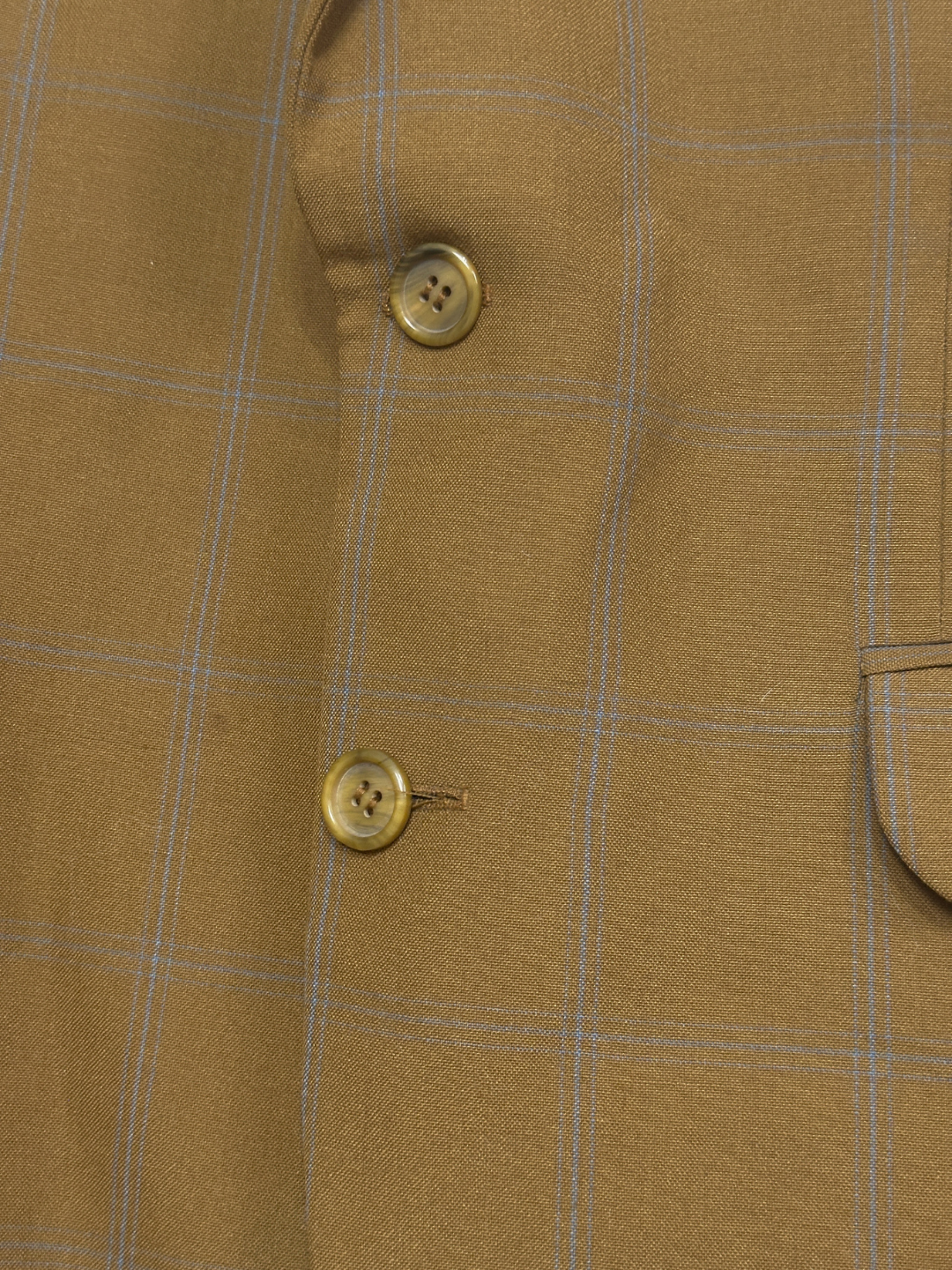 Vintage Brown Checkered Blazer - Large