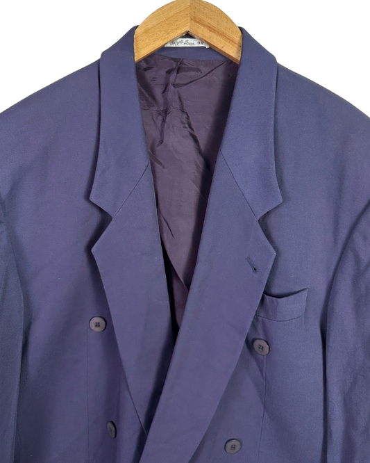 C&A Angelo Litricio Linen Blend Double Breasted Blazer