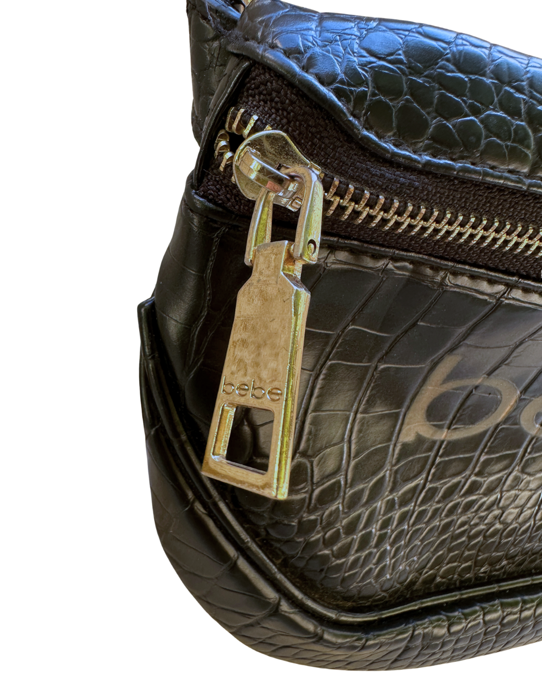 Bebe Josephine Croco Convertible Sling Belt Bag