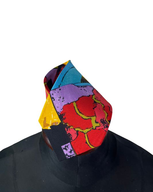 Silver City Abstract Artsy Necktie 9 cm