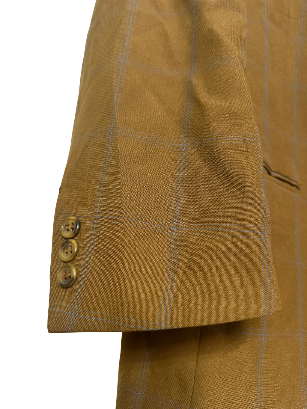 Vintage Brown Checkered Blazer - Large