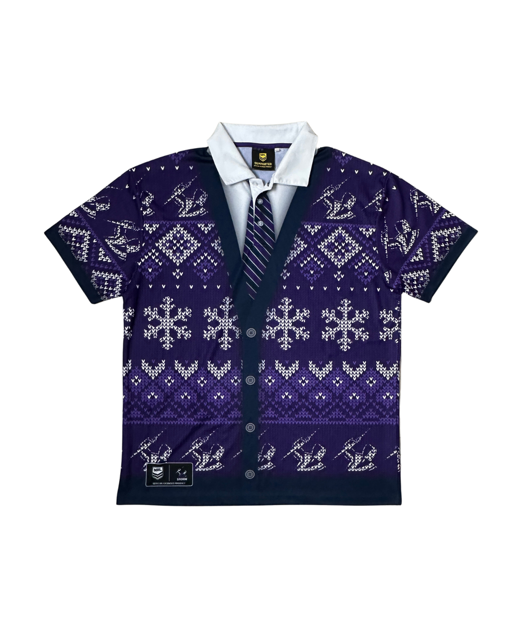 Official NRL Melbourne Storm Christmas Polo Shirt