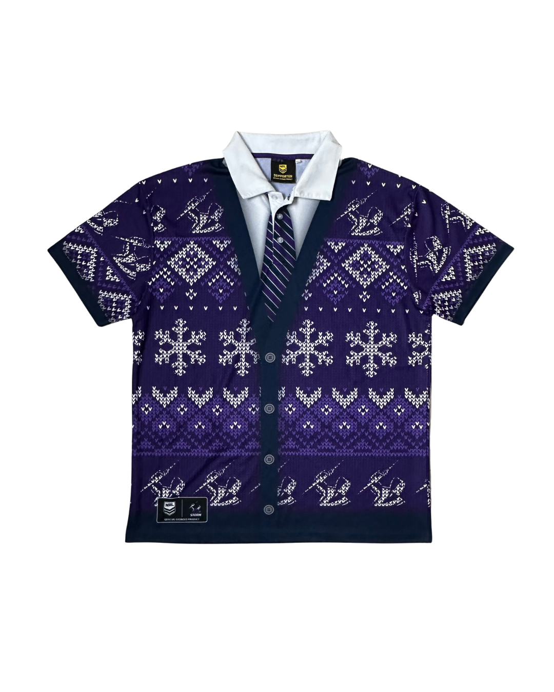 Official NRL Melbourne Storm Christmas Polo Shirt