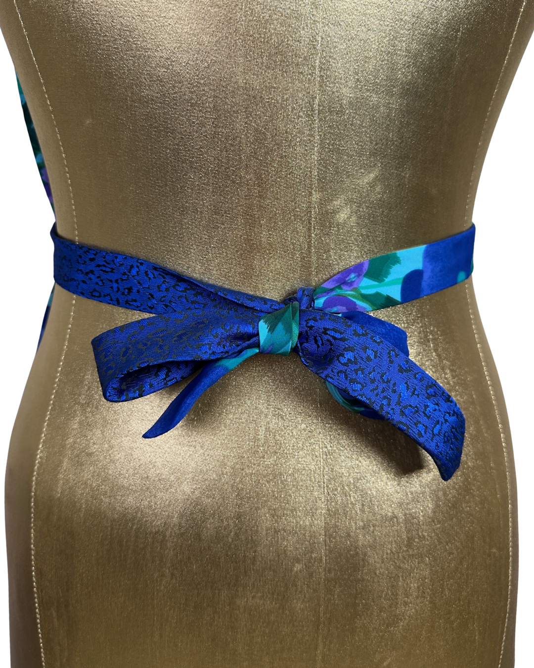 Handmade Upcycled Necktie Halter Vest Top with Choker - XS to Medium