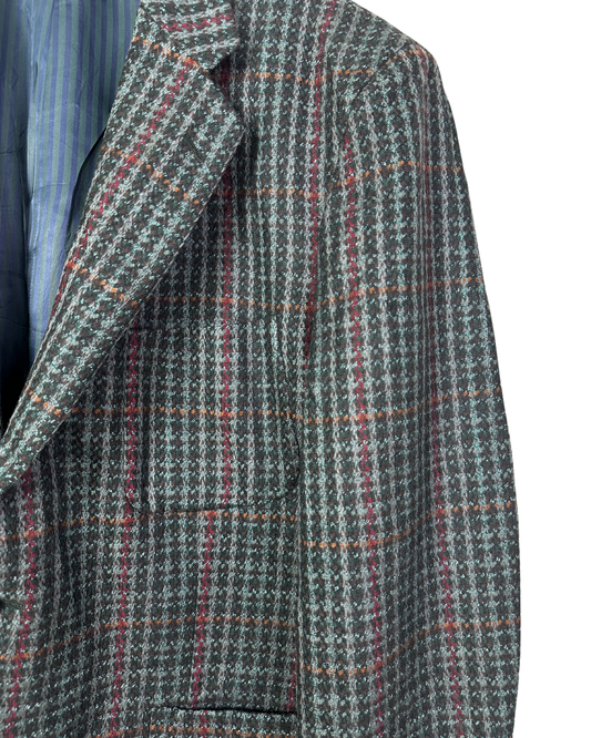 Vintage Facis Pure Virgin Woo lCheckered Blazer