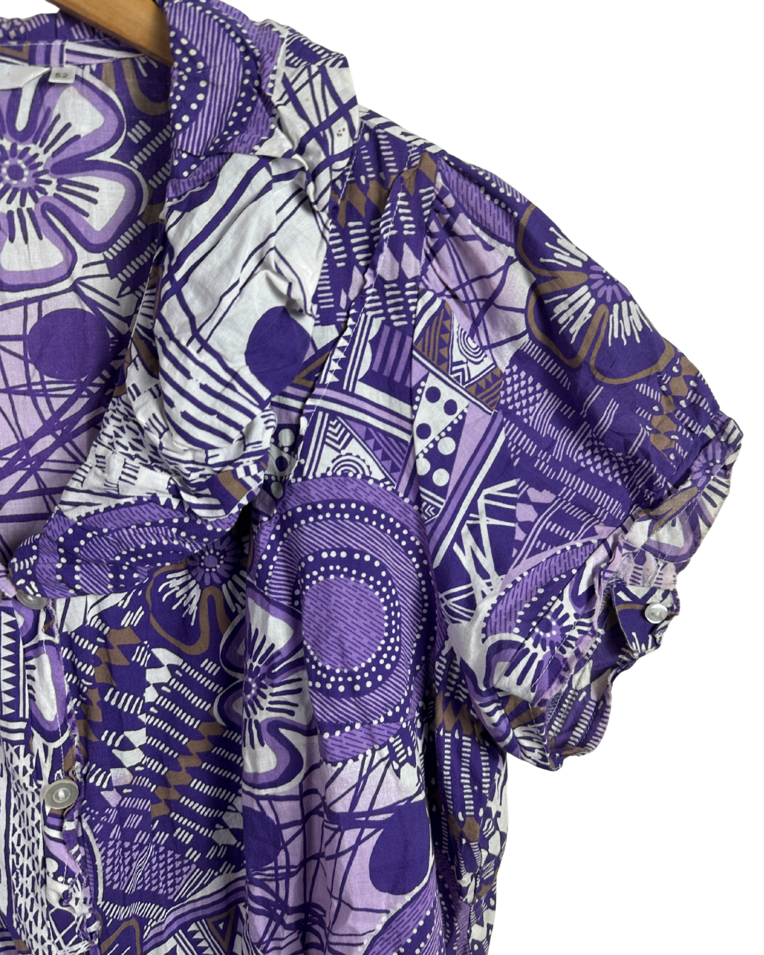 Miss Etam Patterned Button Up Blouse