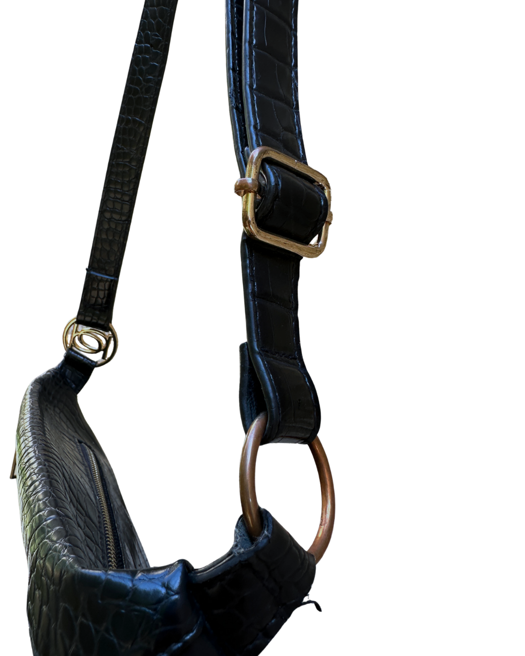 Bebe Josephine Croco Convertible Sling Belt Bag