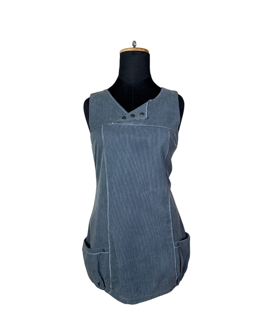 Renatto Bene Paris Corduroy Dress with Side Pockets - Medium