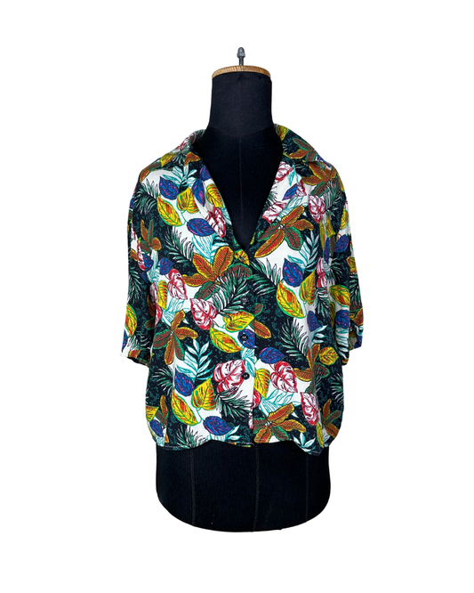 Leaf Pattern Women's Shirt