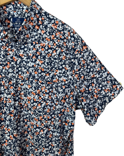 George Classic Fit Floral Shirt 2XL