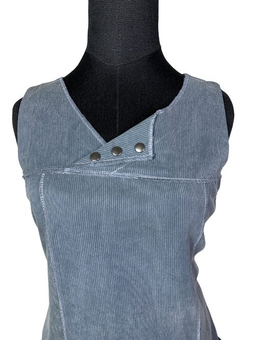 Renatto Bene Paris Corduroy Dress with Side Pockets - Medium