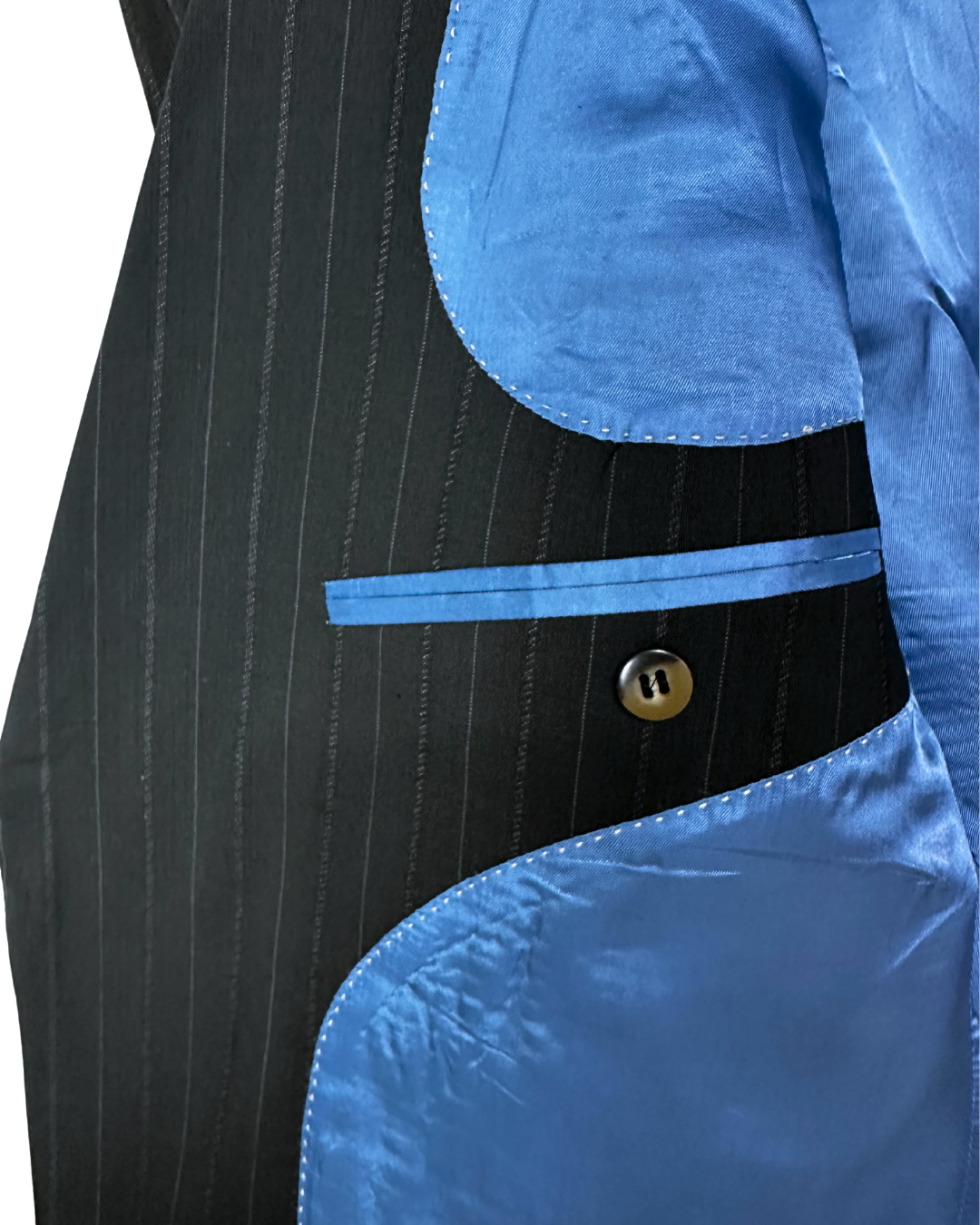 2000s Pierre Cardin Paris Pinstripe Wool Full Suit - Size 54