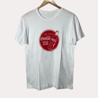 Coca Cola White T-shirt Medium