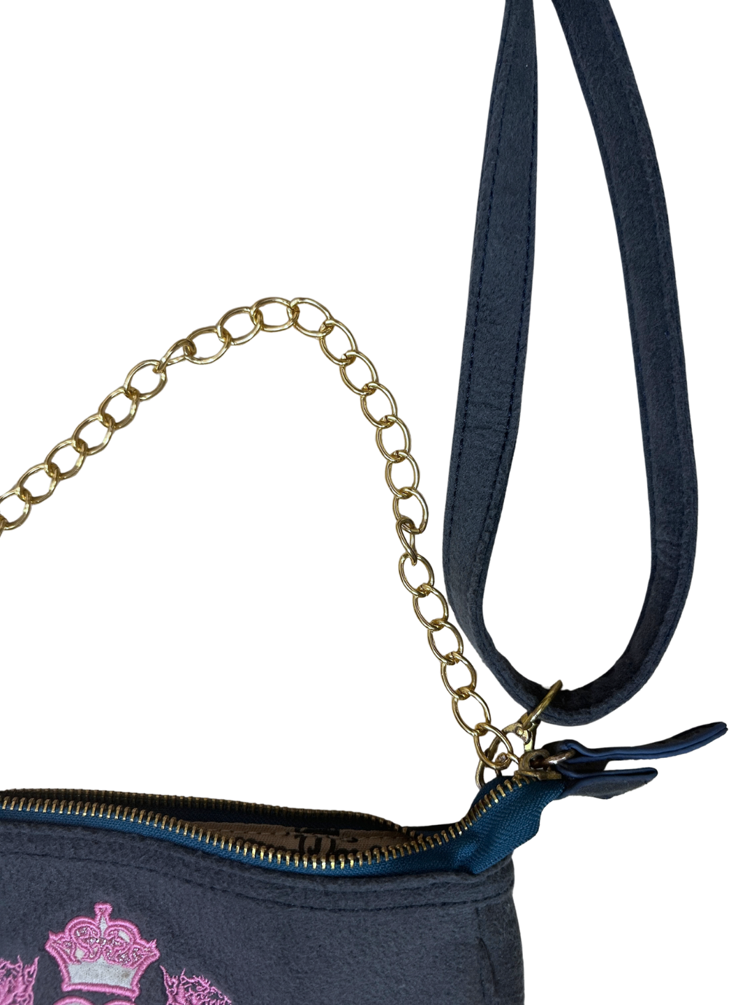 Y2K Juicy Couture Chain Shoulder Bag w/ Detachable Strap