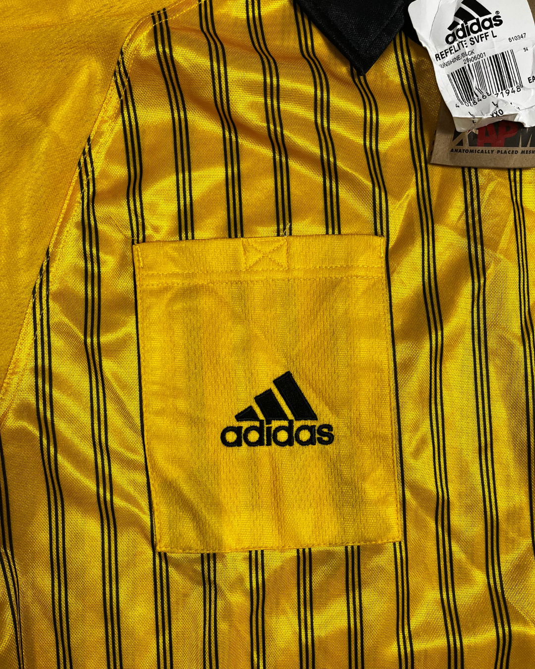 Deadstock Mens 1999-00 Sweden FA adidas Referee Shirt - Large