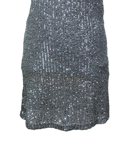 Primark Silver Sequin Slip Mini Dress - XS