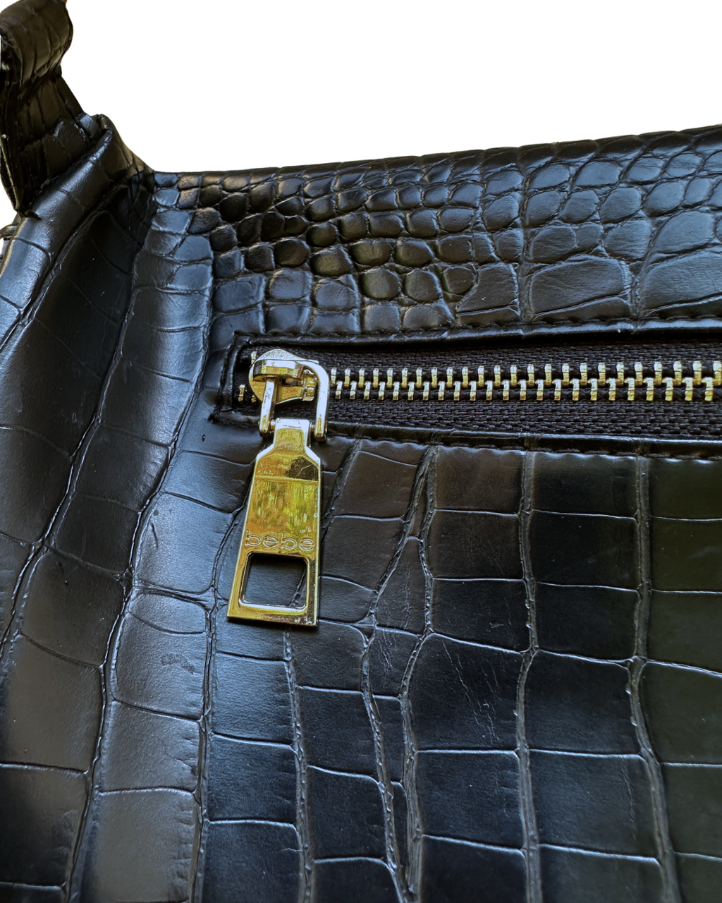 Bebe Josephine Croco Convertible Sling Belt Bag