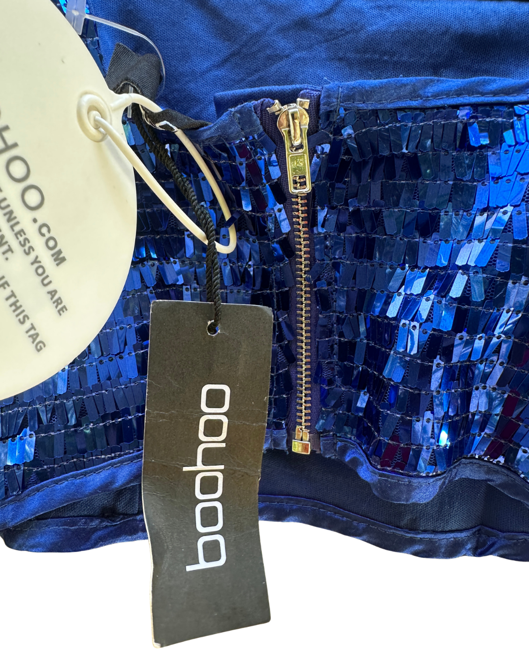 Boohoo Sequinned Crop Top