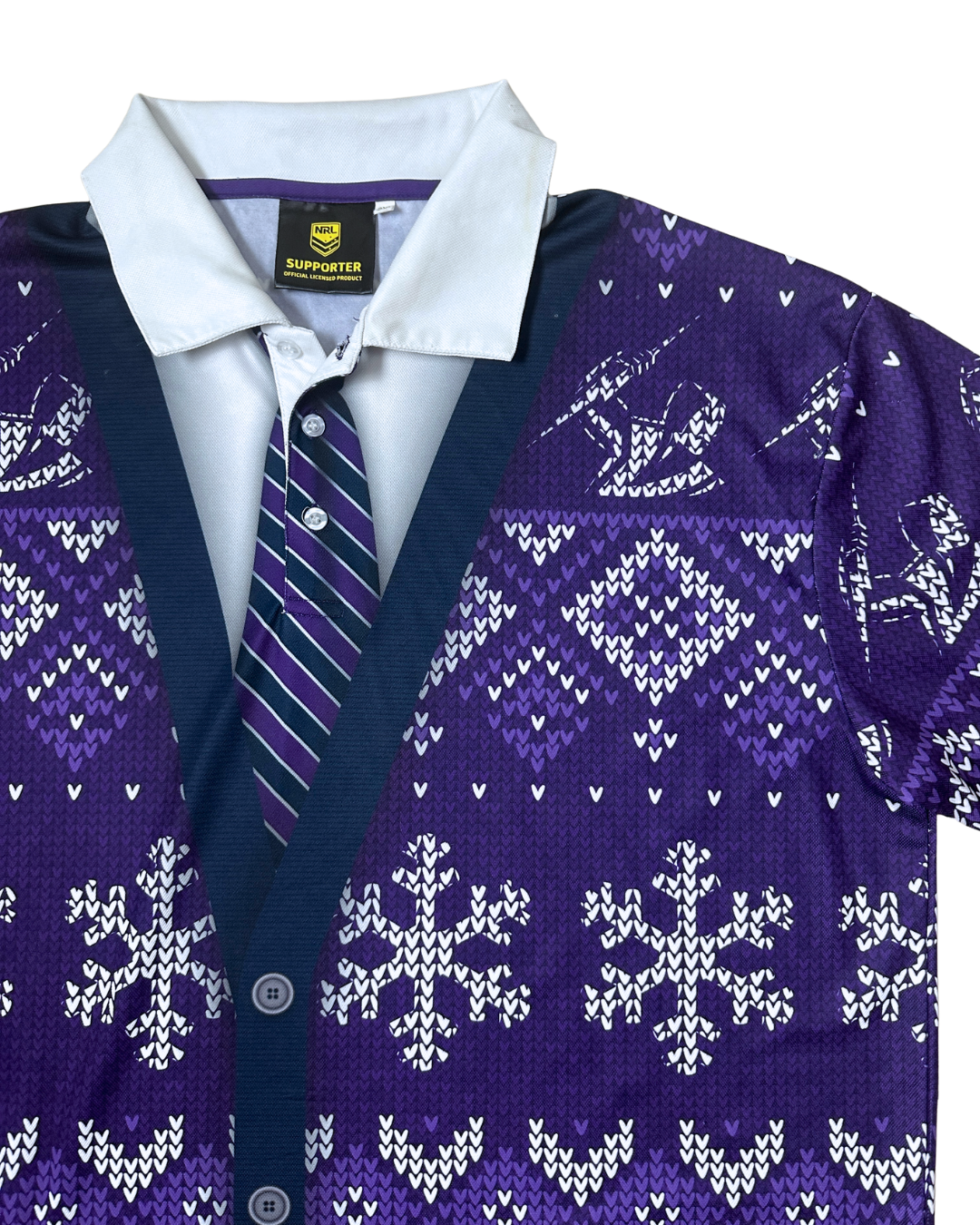 Official NRL Melbourne Storm Christmas Polo Shirt