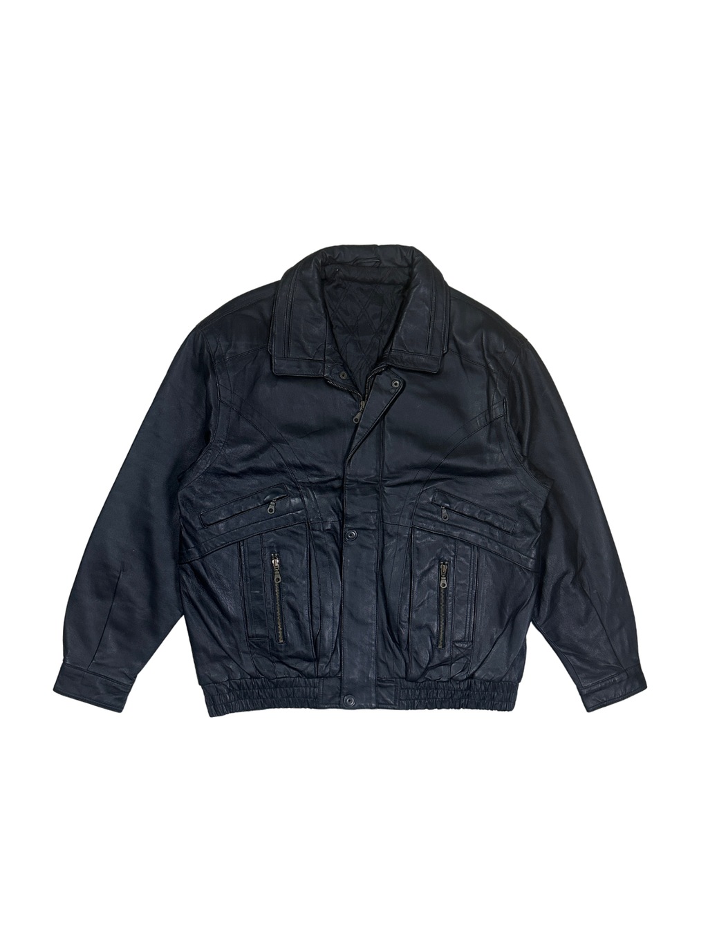 Vintage Canda Genuine Leather Jacket- EU 52