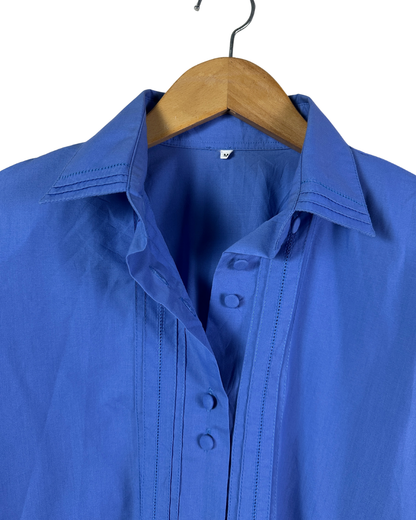 Vintage Pleated Women's Shirt