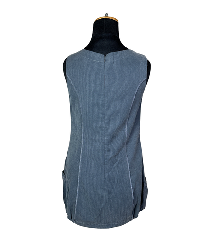 Renatto Bene Paris Corduroy Dress with Side Pockets - Medium