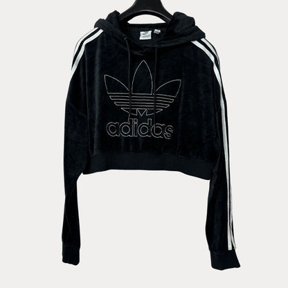 Adidas Oversized Velvet women's Cropped Hoodie