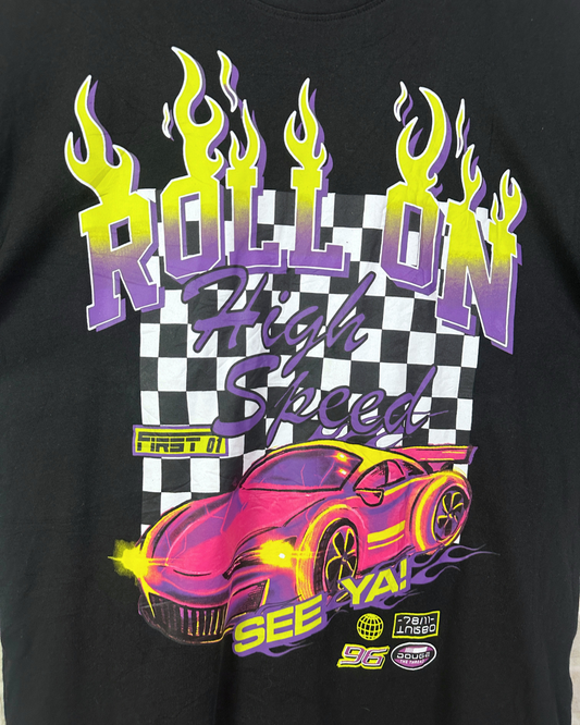 Roll On Racing Graphic T-Shirt Large