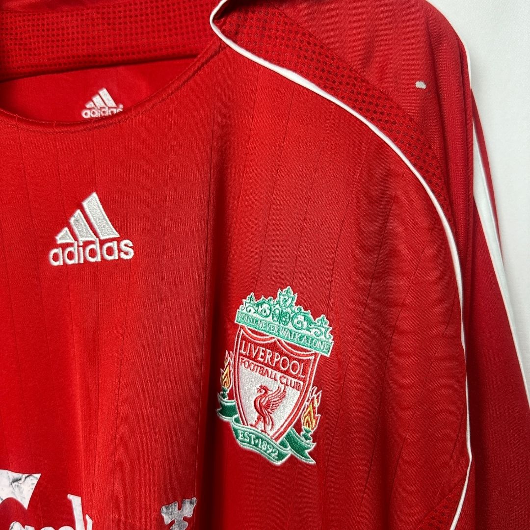 Authentic Retro 2007 Adidas Liverpool Jersey 2XL