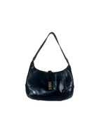 Y2K Sleek Glossy Leather Shoulder Bag