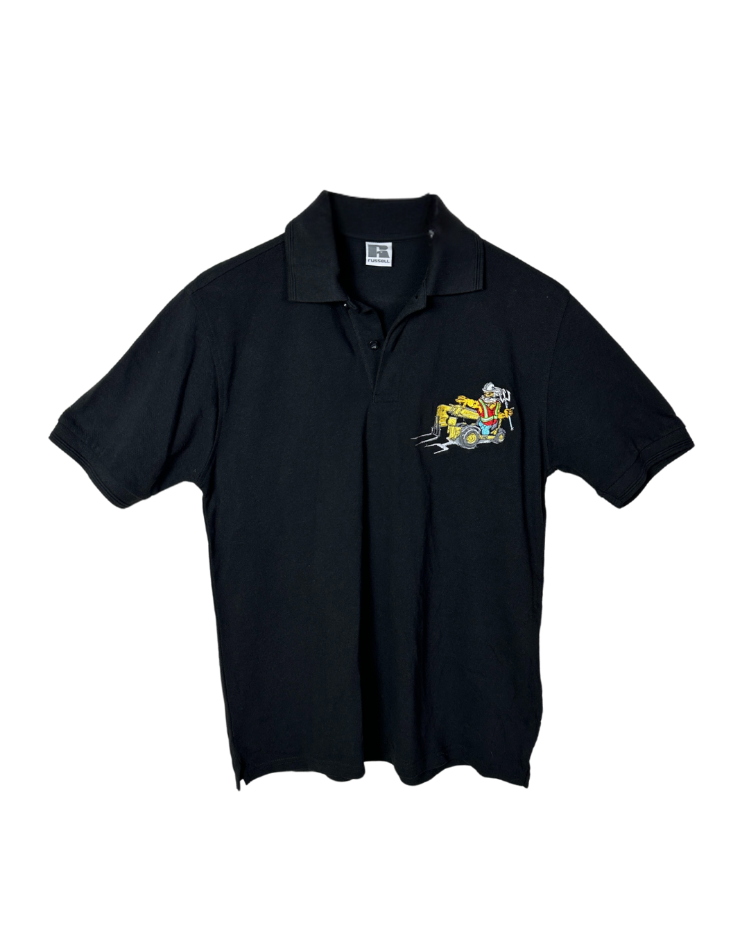 Vintage Russell Embroidered Polo Shirt – Medium