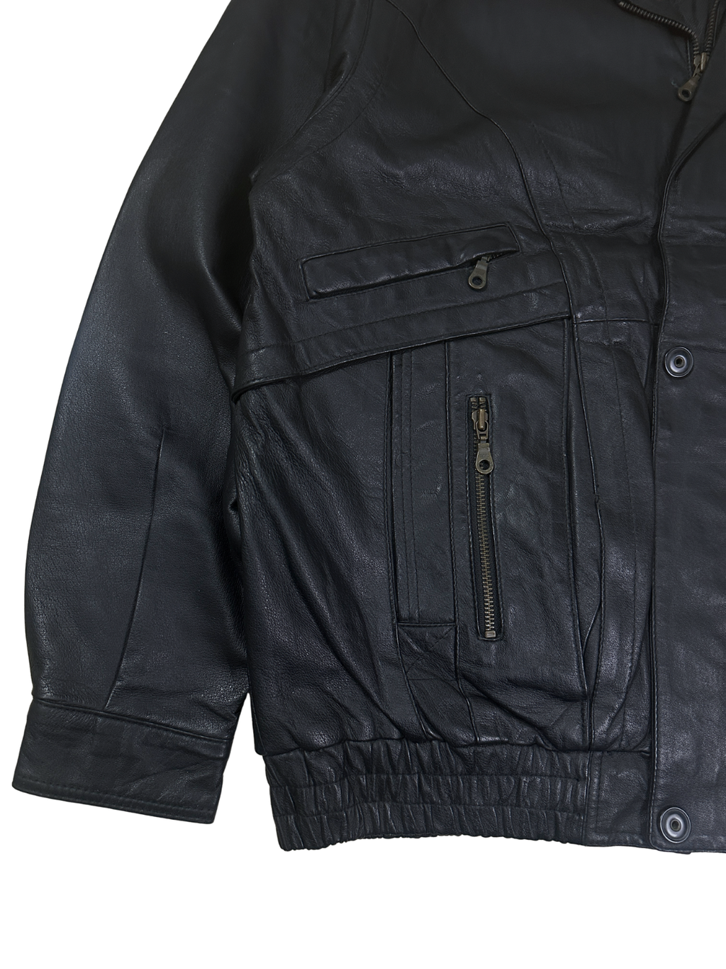 Vintage Canda Genuine Leather Jacket- EU 52
