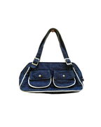 Y2K Denim Pocket Shoulder Bag