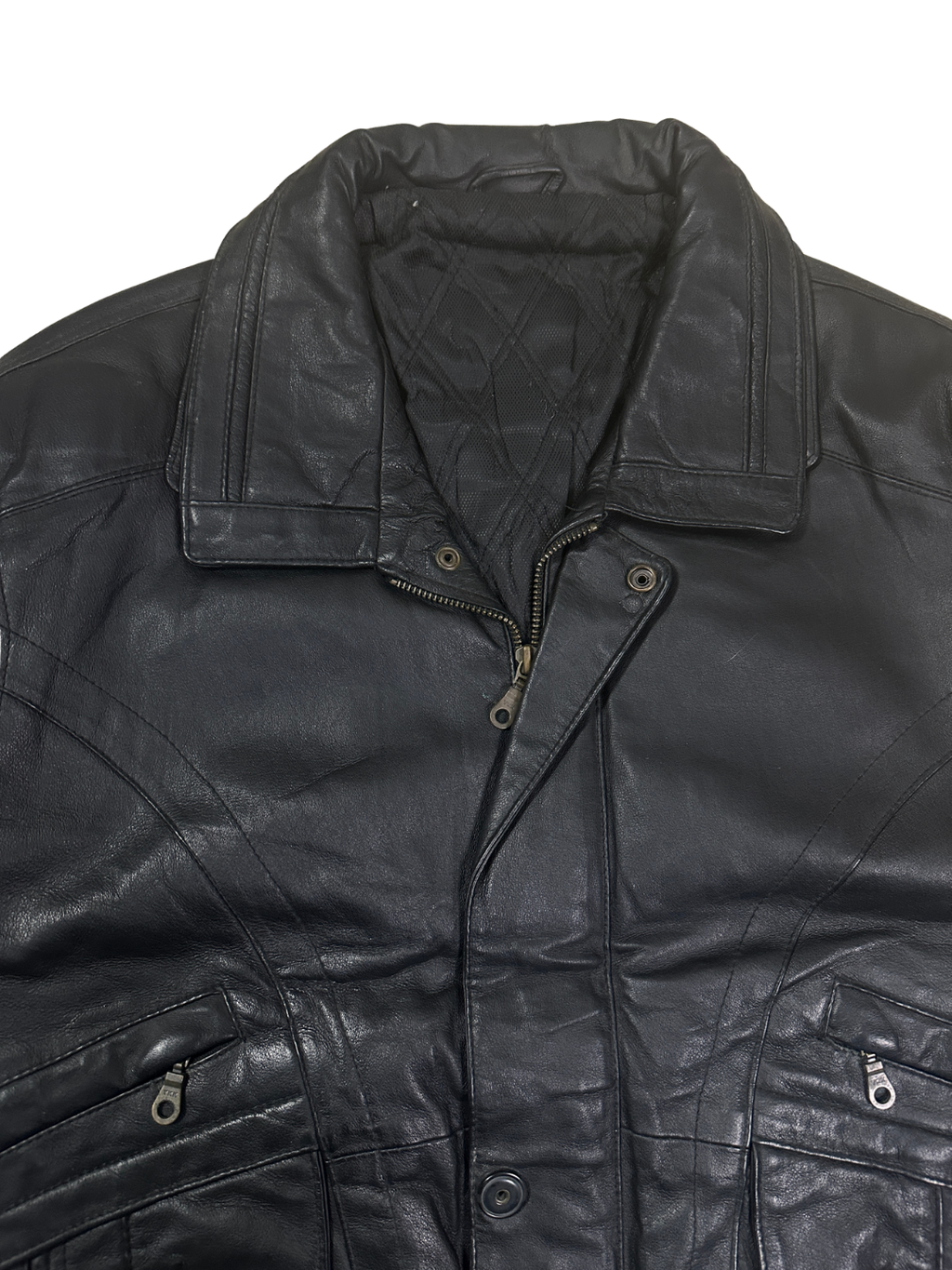 Vintage Canda Genuine Leather Jacket- EU 52