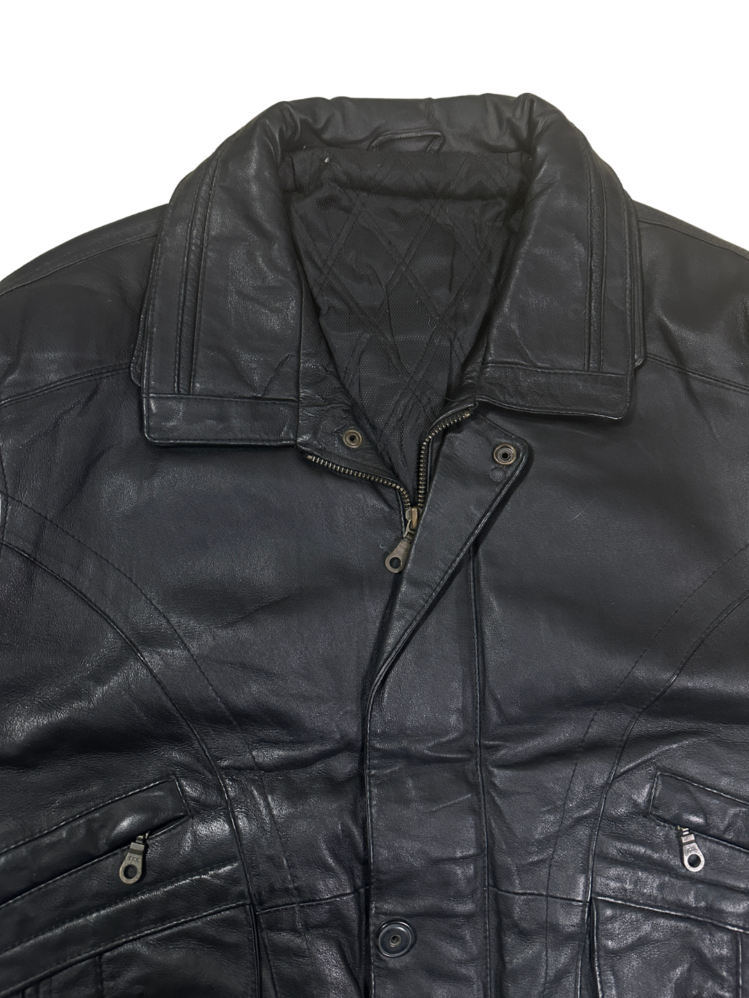 Vintage Canda Genuine Leather Jacket- EU 52
