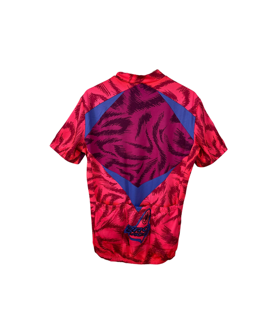 Vintage 1990s Castelli Pro Race Cycling Jersey Neon Tiger Print