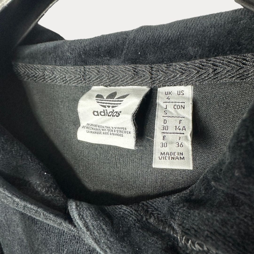 Adidas Oversized Velvet women's Cropped Hoodie