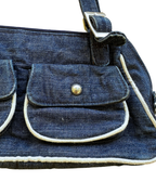 Y2K Denim Pocket Shoulder Bag