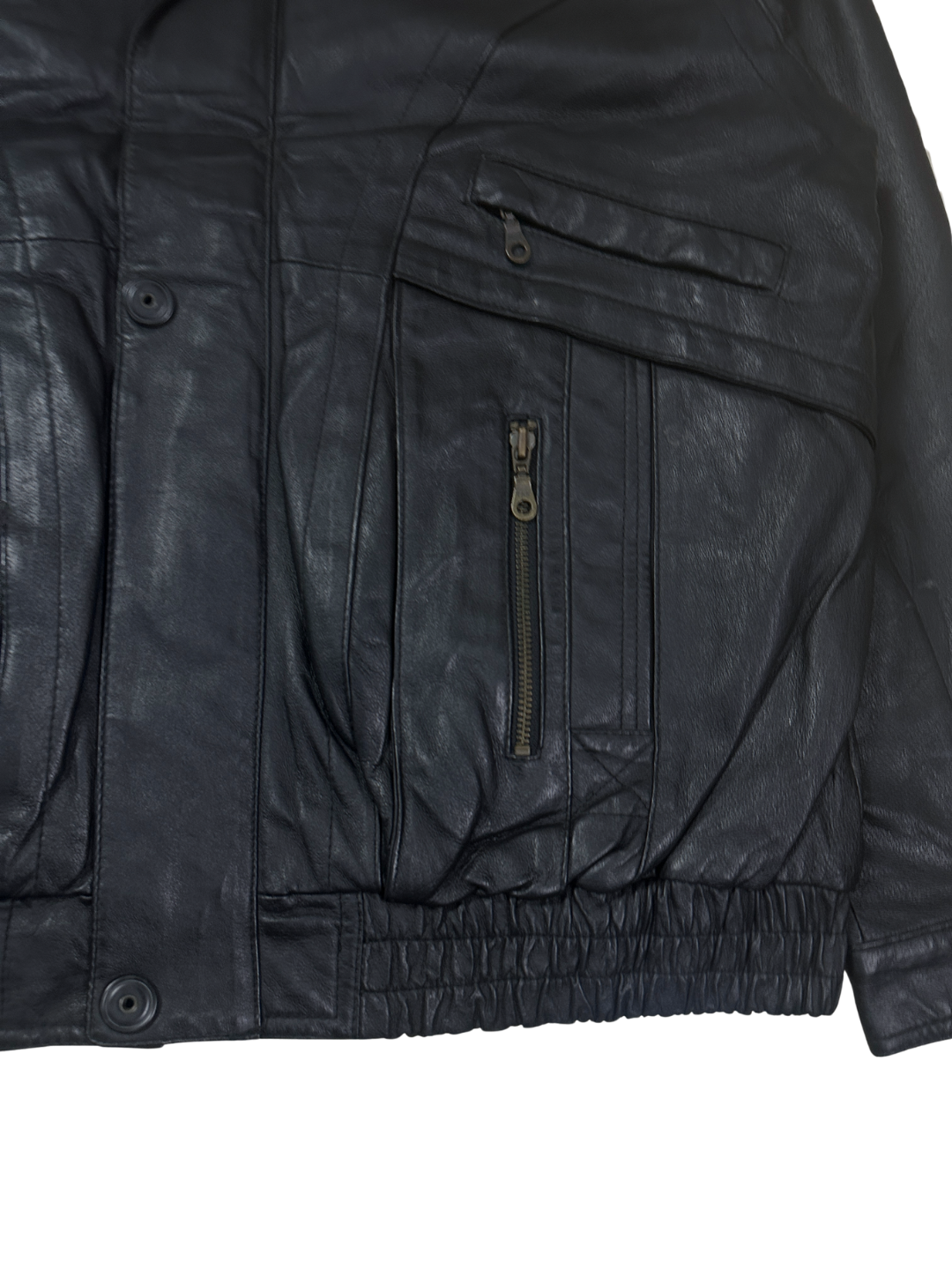 Vintage Canda Genuine Leather Jacket- EU 52