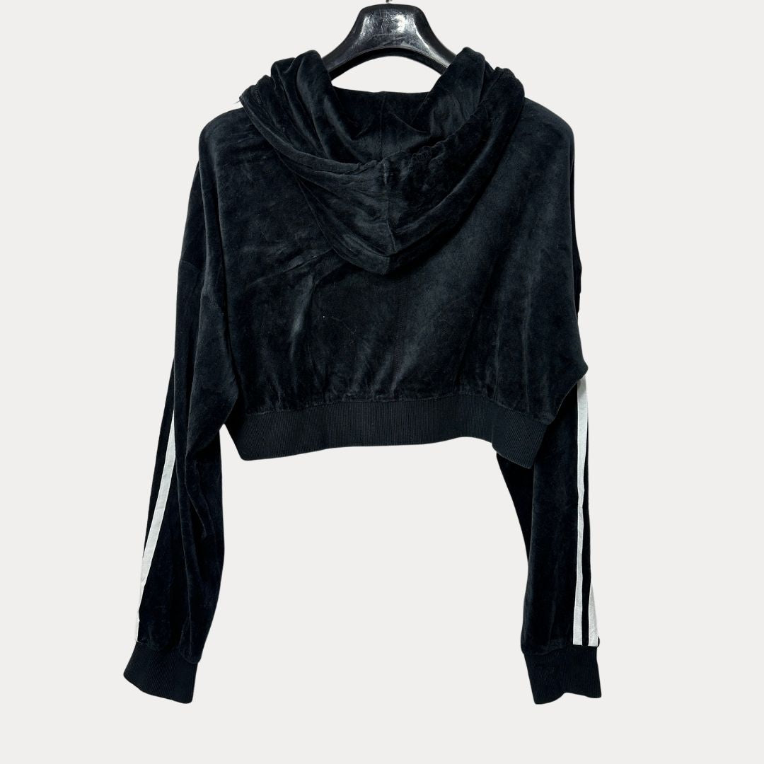 Adidas Oversized Velvet women's Cropped Hoodie