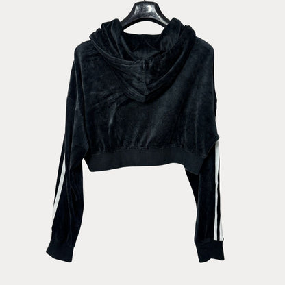 Adidas Oversized Velvet women's Cropped Hoodie