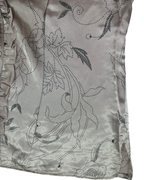 NWT Mystify Satin Ruffle Button-Front Blouse -XL