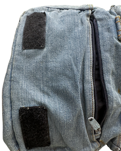 Vintage Y2K Diesel Nation Distressed Denim Bag