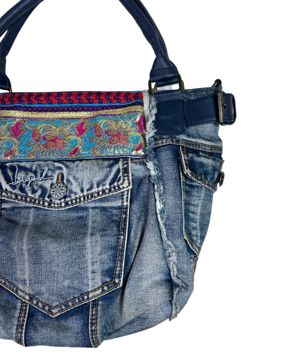 Desigual Mc Bee Ethnic Deluxe Denim Handbag