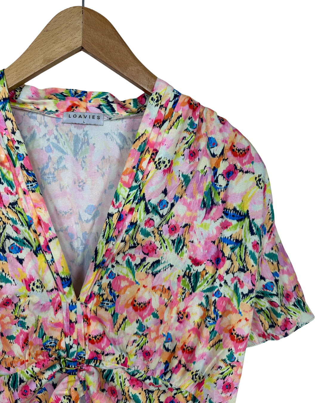 Loavies Drawstring Crop Top Large