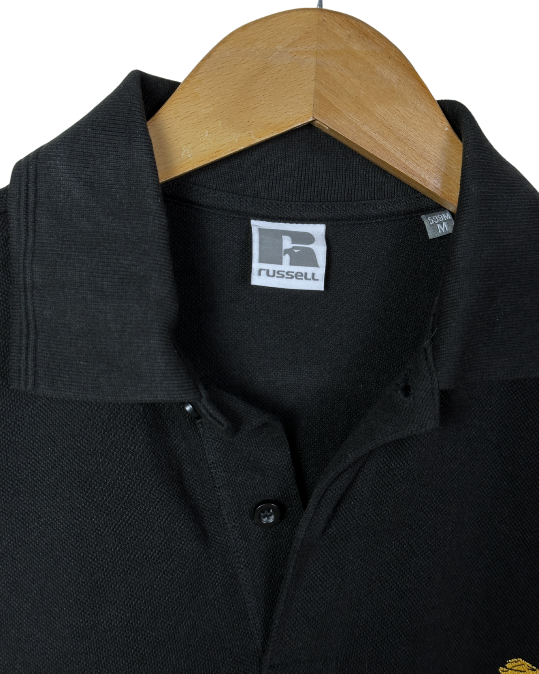 Vintage Russell Embroidered Polo Shirt – Medium