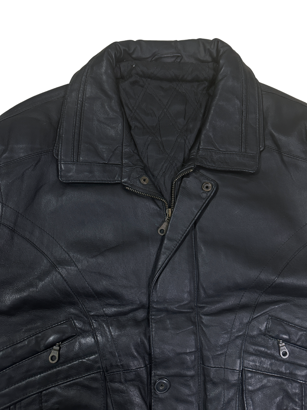 Vintage Canda Genuine Leather Jacket- EU 52