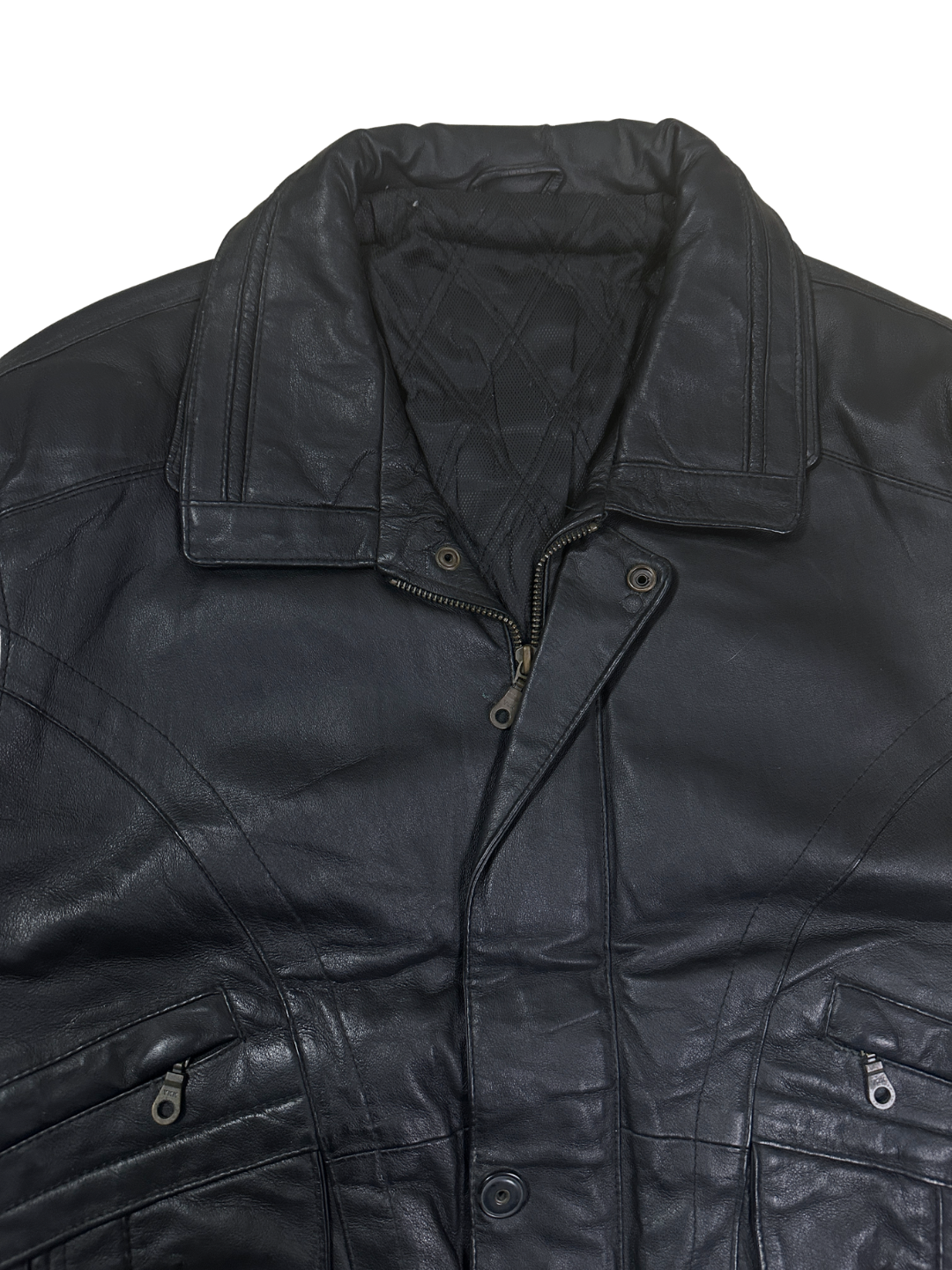 Vintage Canda Genuine Leather Jacket- EU 52