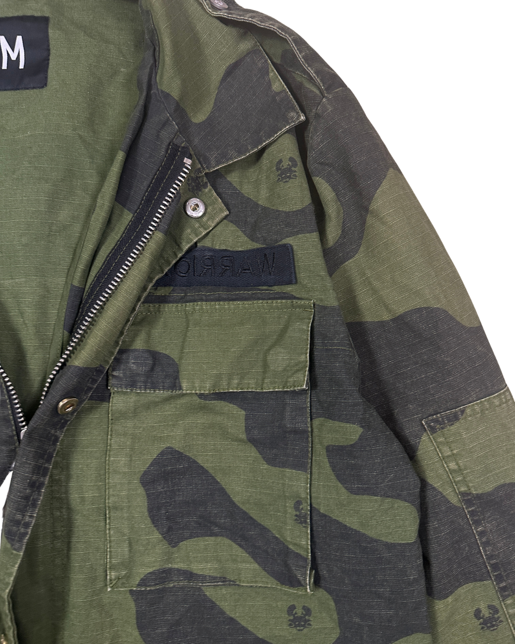 Warriors Camo Print Jacket
